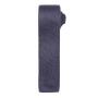 Slim Knitted Tie, Steel, ONE, Premier
