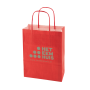 Papieren tas gekleurd 320x120x400 mm - rood