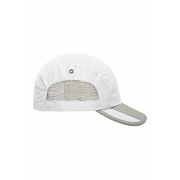 MB6522 5 Panel Sportive Cap - white/light-grey - one size