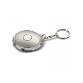 Ronde sleutelhanger met lampje - Kunststof Ronde sleutelhanger met lampje - Kunststof