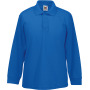 65/35 Kids' long sleeve polo shirt Royal Blue 3/4 ans
