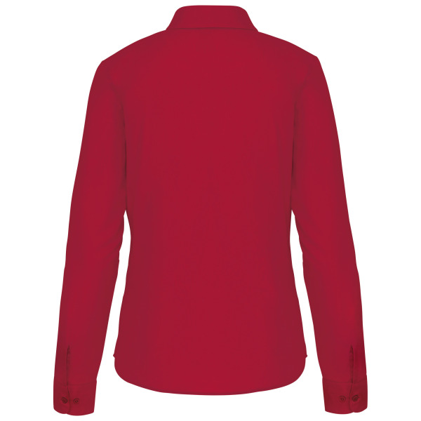 Overhemd in onderhoudsvriendelijk polykatoen-popeline dames Classic Red XL