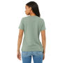 Women's Relaxed CVC Jersey Short Sleeve Tee - Heather Sunset - XL