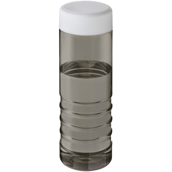 H2O Active® Treble 750 ml screw cap water bottle - Charcoal/White