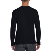Gildan T-shirt SoftStyle LS unisex 426 black XXL