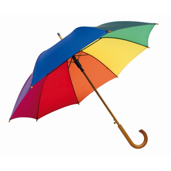 Automatisch te openen paraplu TANGO - regenboog