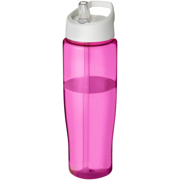 H2O Active® Tempo 700 ml spout lid sport bottle - Pink/White