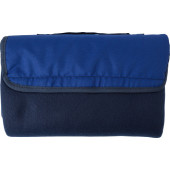 Fleece deken (165 gr/m²) met draagband Helga blauw