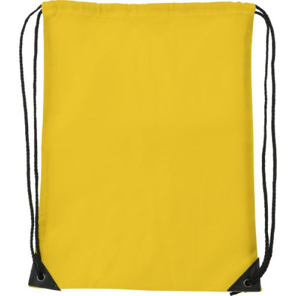 Polyester (210D) drawstring backpack Steffi yellow