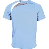 Kids' short-sleeved jersey Sky Blue / White / Storm Grey 12/14 years