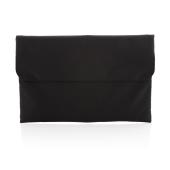 Magnetisch sluitende 15.6" laptop sleeve PVC-vrij, zwart