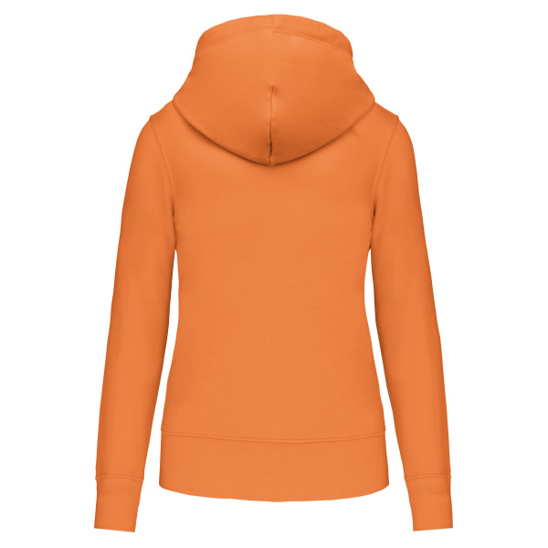 Ecologische damessweater met capuchon Light Orange XXL