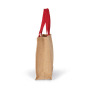 XL shopper Natural / Cherry Red One Size