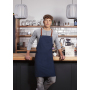 LS 37 Bib Apron Green-Generation , from Sustainable Material , Recycled Polyester - steel blue - Stck