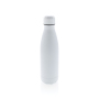 Solid colour vacuum stainless steel bottle 500 ml, white