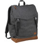 Campster 15" laptop backpack 15L - Charcoal/Brown