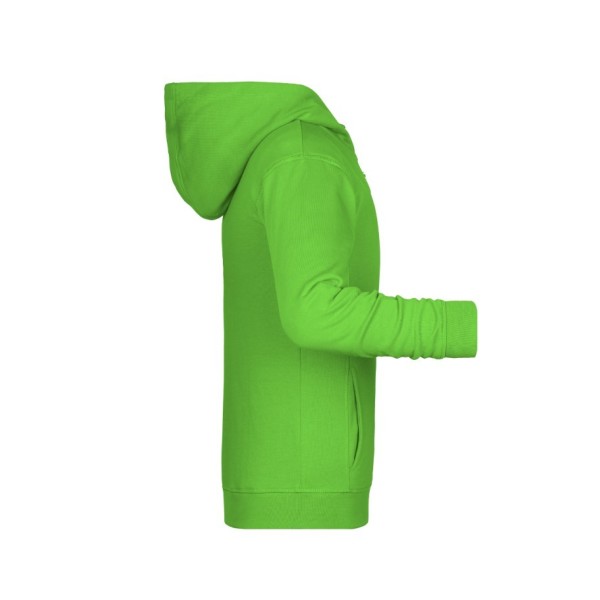 Children's Zip Hoody - lime-green - XS