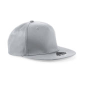 5 Panel Snapback Rapper Cap - Light Grey - One Size