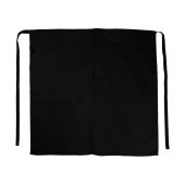 Berlin Long Bistro Apron with Vent and Pocket - Black