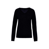 Dames pullover merinowol V-hals