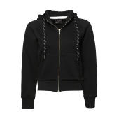 Ladies Fashion Full Zip Hood - Black - 2XL