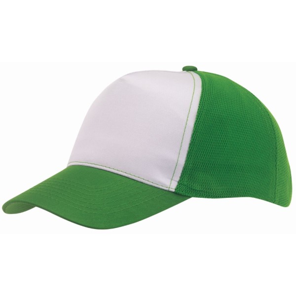 5-panel baseball cap BREEZY 2-coloured dark green, white