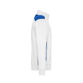 Men's Workwear Sweat Jacket - COLOR - - white/royal - 5XL