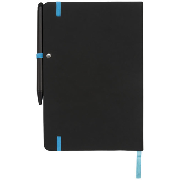 Noir Edge medium notitieboek - Zwart/Blauw
