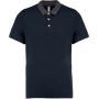 Tweekleurige herenpolo jersey Navy / Dark Grey Heather XXL