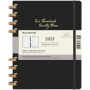 Moleskine 12M XL dagplanner met spiraal en hardcover - Zwart