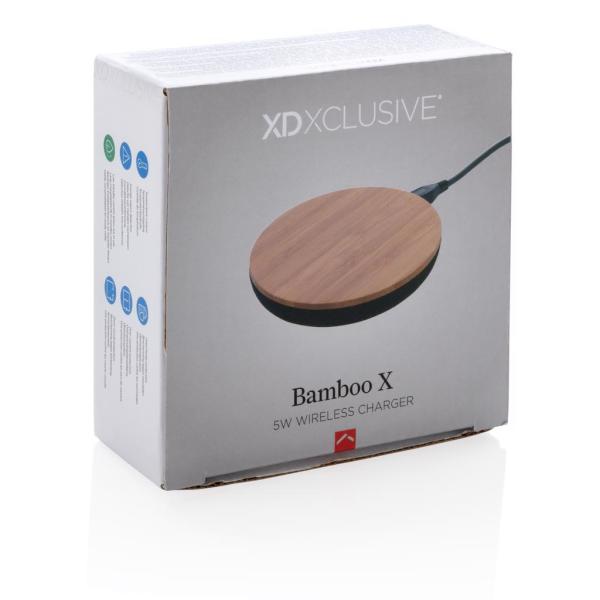 Bamboo X 5W draadloze oplader, bruin
