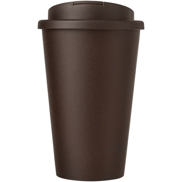 Americano® 350 ml tumbler with spill-proof lid - Brown