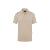 PM 6 Men's Workwear Polo Shirt Modern-Flair, from Sustainable Material , 51% GRS Certified Recycled Polyester / 47% Conventional Cotton / 2% Conventional Elastane - sand - 3XL