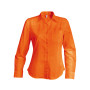 Overhemd in onderhoudsvriendelijk polykatoen-popeline dames Orange XL