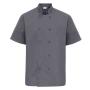Short Sleeve Chef's Jacket, Steel, XL, Premier