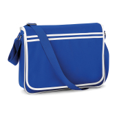 Retro schoudertas Bright Royal / White One Size