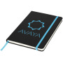 Lasercut A5 notitieboek - Zwart/Blauw