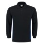 Polosweater Bicolor Borstzak 302001 Navy-Royalblue 3XL
