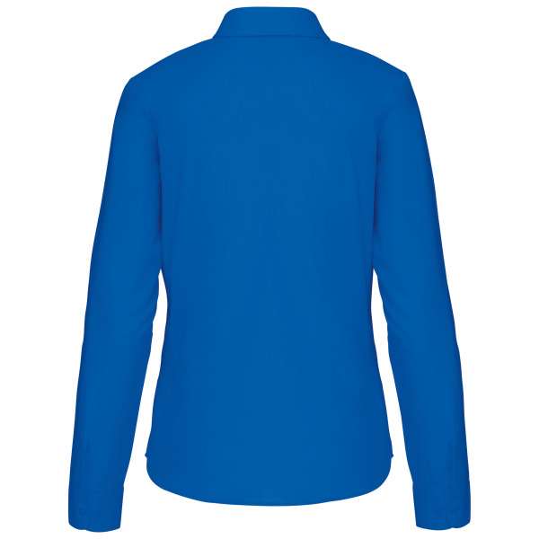 Overhemd in onderhoudsvriendelijk polykatoen-popeline dames Light Royal Blue S