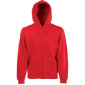 Men's Premium Full Zip Hooded Sweatshirt (62-034-0) Red M
