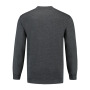 L&S Sweater Set-in Crewneck antracite XXXL