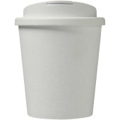 Americano® Espresso 250 ml gerecyclede beker met knoeibestendig deksel - Wit/Zwart