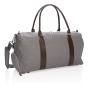 Weekend bag with USB output, grey