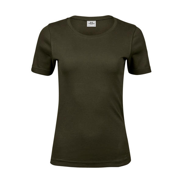 Ladies Interlock T-Shirt - Dark Olive - M