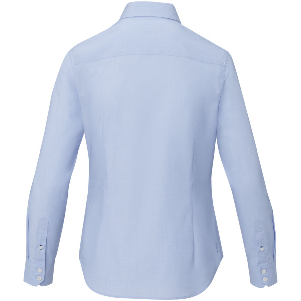 Cuprite damesshirt met lange mouwen, GOTS biologisch - Lichtblauw - XS