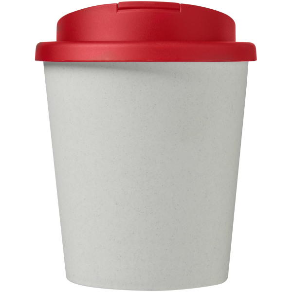 Americano® Espresso Eco 250 ml recycled tumbler with spill-proof lid - White/Red