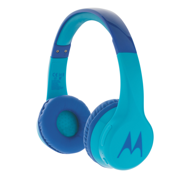 Motorola JR 300 kids wireless safety headphone, blue