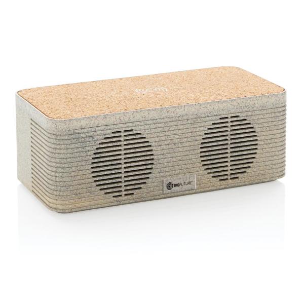 Tarwestro 5W speaker met draadloze oplader, bruin