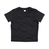 Baby T-Shirt - Charcoal Grey Melange Organic - 0-3