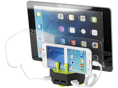 Turf oplaadstation met 4 USB poorten Turf oplaadstation met 4 USB poorten